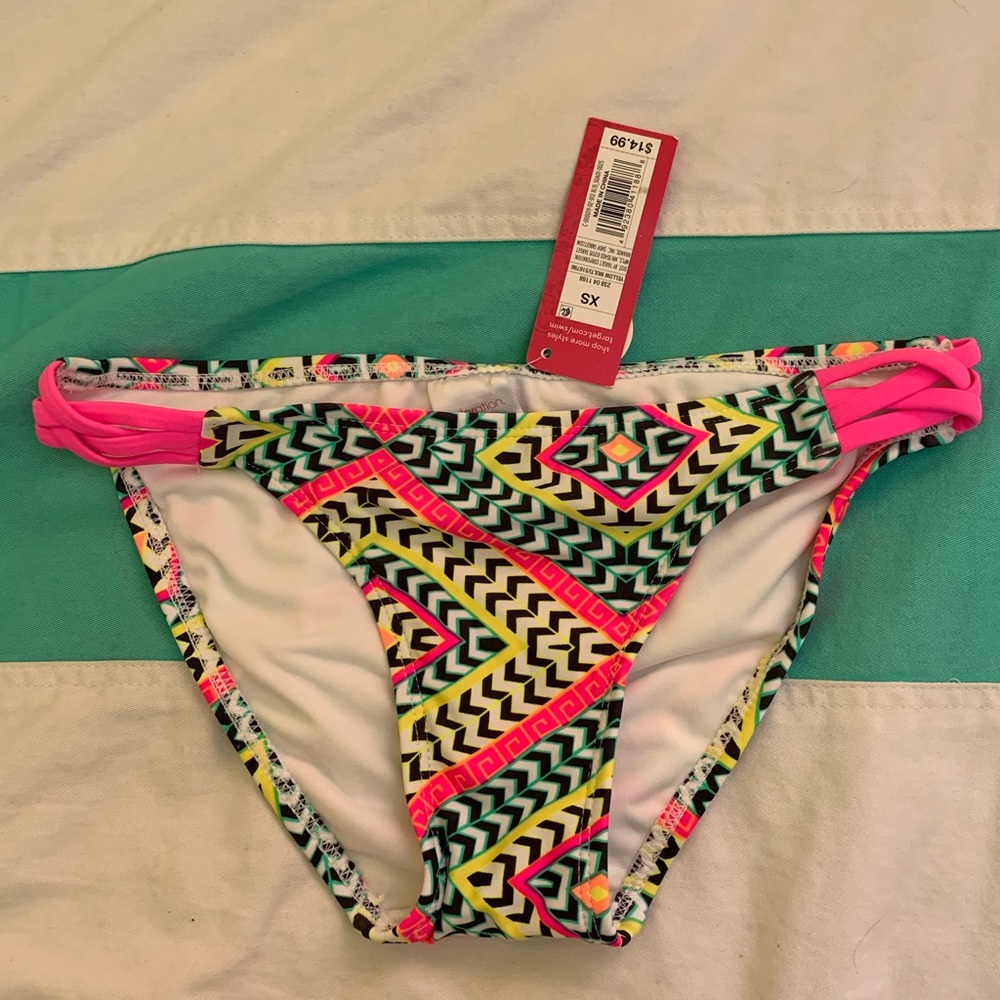 NWT printed bikini bottoms